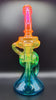 10" Glass Recycler Dab Rig - Rainbow Coloured