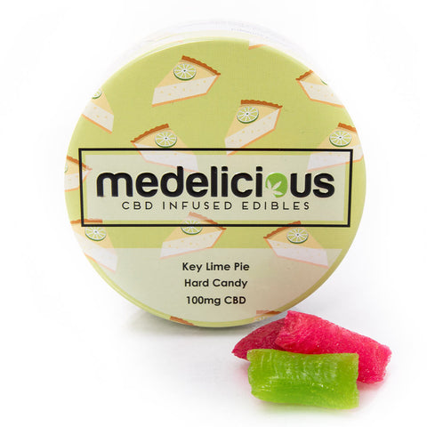 Key Lime Pie 100mg CBD Infused Hard Candy Sweets