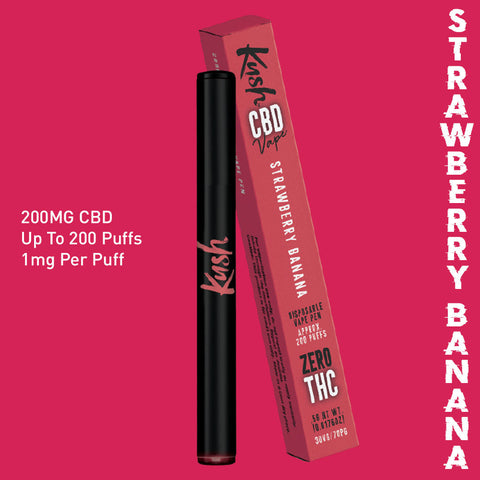 Strawberry Banana 200mg CBD Disposable Vape Pen