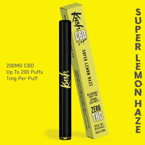 Super Lemon Haze 200mg CBD Disposable Vape Pen