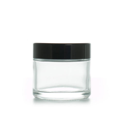 2 Oz / 60ml Clear Glass Jar with Lid