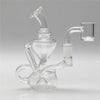 4.6" Mini Glass Recycler Dab Rig - Clear