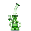 9" Glass Recycler Dab Rig - Green