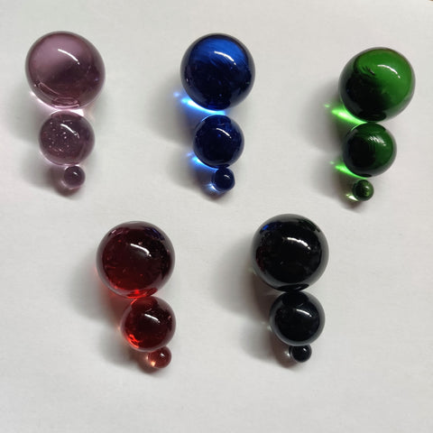 Plain Glass Slurper Set - Multiple Colours