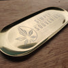 Golden Laser Engraved Rolling Tray - 30cm X 12cm