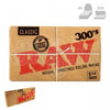 RAW Classic 300s 1 1/4 Creaseless Natural Rolling Papers (300/Papers, 40/Box)