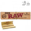 RAW Classic Connoisseur KingSize Slim with Tips Natural Rolling Paper (32/Papers, 24/Box)