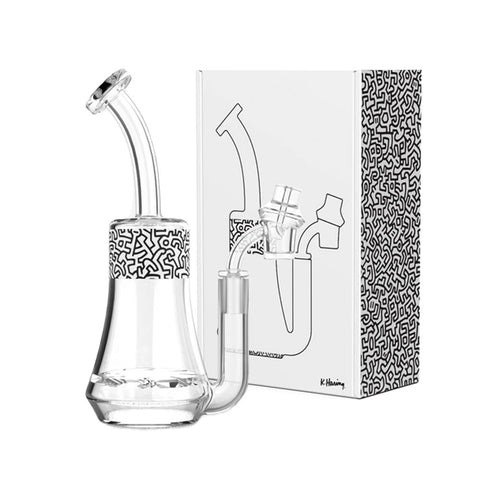 Black & White Keith Haring Concentrate Dab Rig