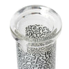 Black & White Keith Haring Glass Water Pipe